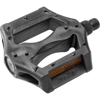 Педали FP-826 Feimin ось 9/16" со светоотражателями, пластиковые белые