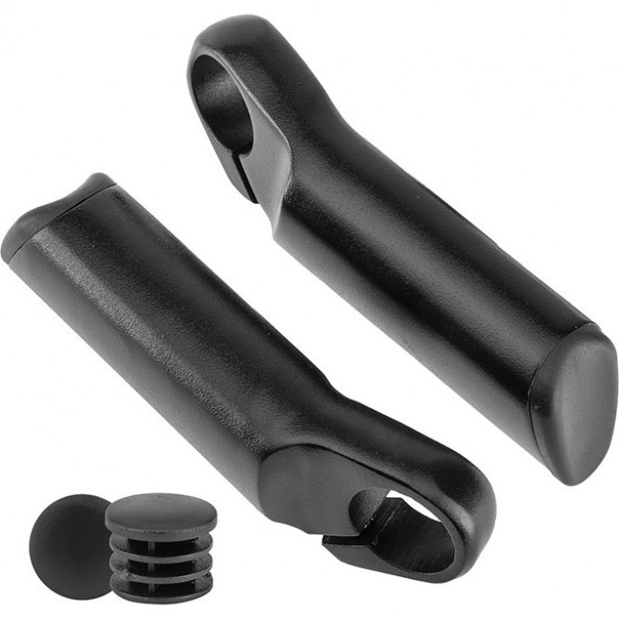 Рога на руль KWL-17, алюминиевые черные 440040