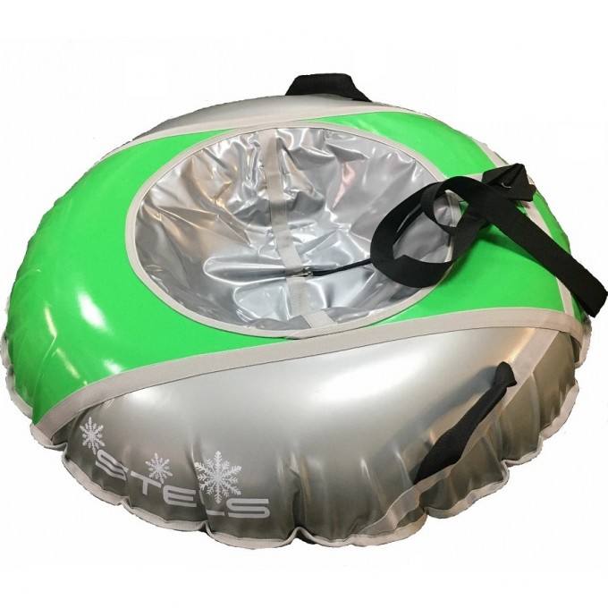 Санки надувные (тюбинг) STELS 125 см, тент без камеры СН040.125, серый/серый+салатовый 2007000054406