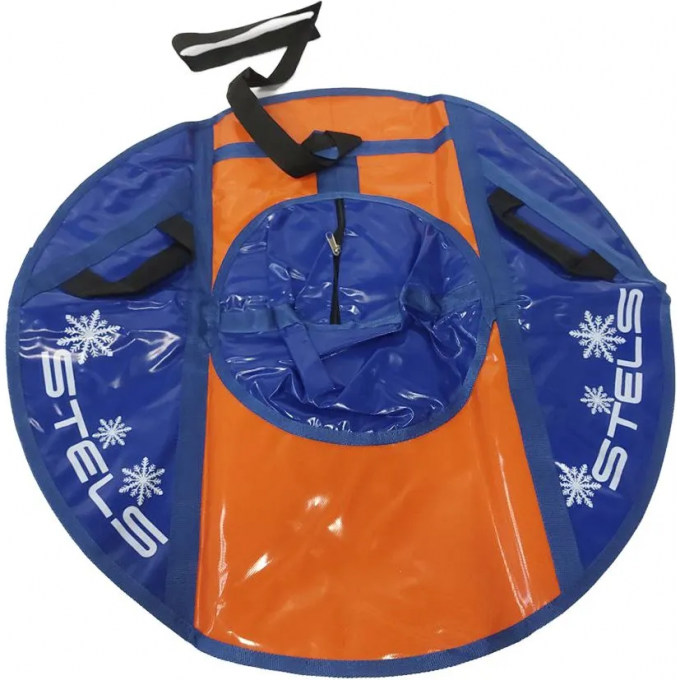 Санки надувные (тюбинг) STELS 80 см тент без камеры СН040, оранжевый/синий-оранжевый 2007000073100