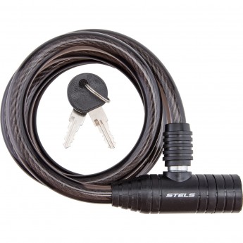 Трос-замок STELS 87301, 12х1500 мм, чёрный