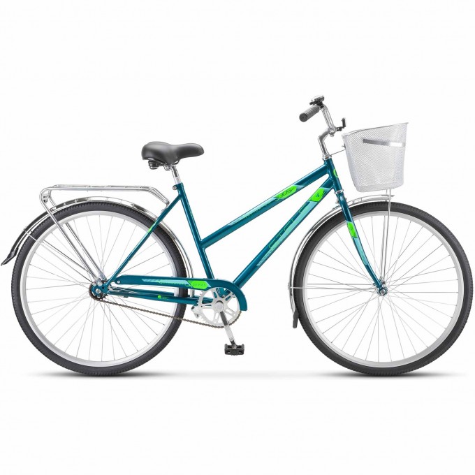 Велосипед STELS Navigator 28" 305 C Z010 (с корзиной) (LU101060) морская волна, 2023 JU000409132022JU0005240
